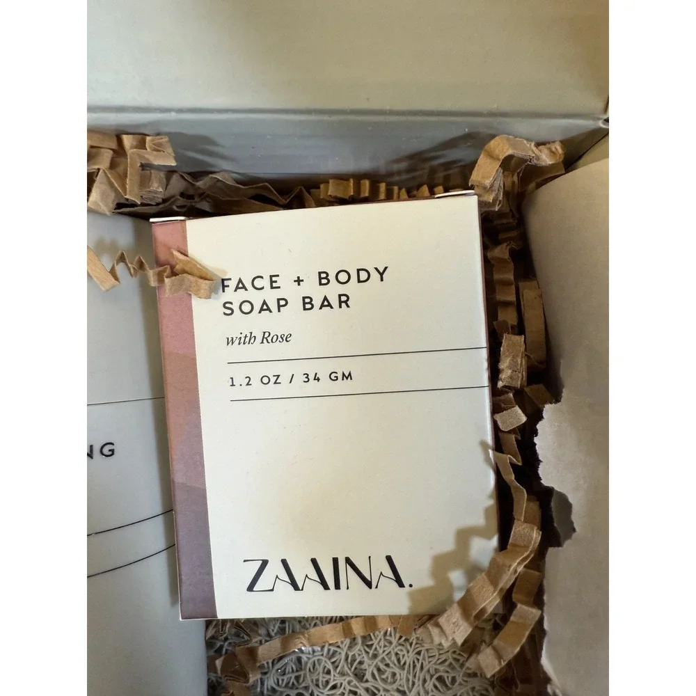 Zaaina Conscious Beauty Birthday Box‎ Soap Face Mist Face Serum Lip Balm New